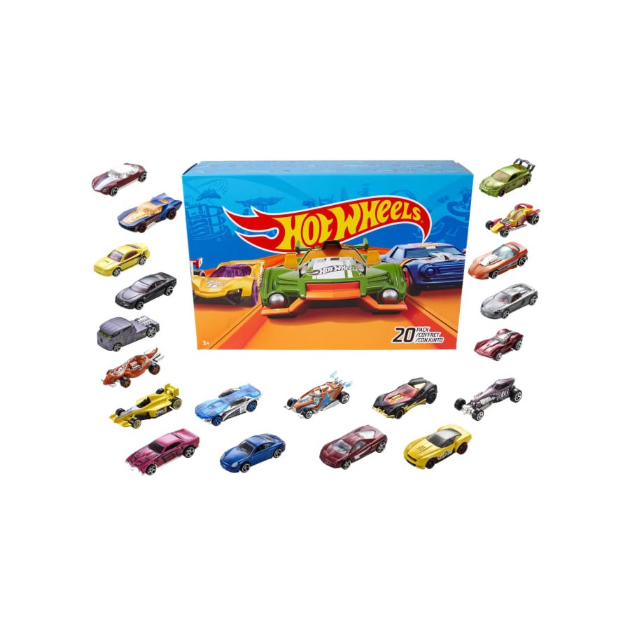 Mattel Hot Wheels 20-Car Gift Pack 1:64 Scale Die-Cast Vehicles
